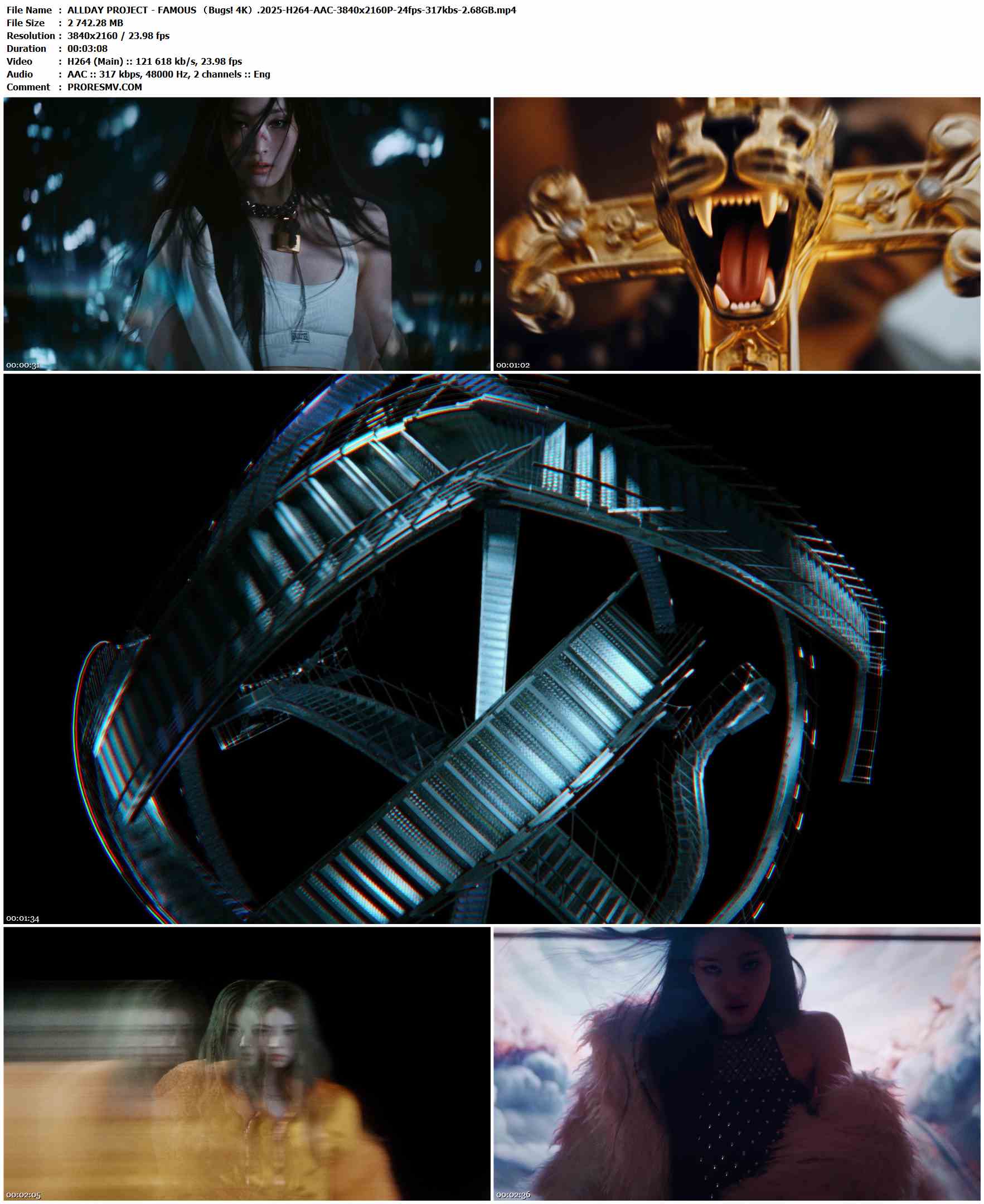 ALLDAY PROJECT - FAMOUS （Bugs! 4K）.2025-H264-AAC-3840x2160P-24fps-317kbs-2.68GB官方MV_高清MV